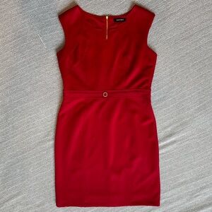 Ellen Tracy Vibrant Red Sheath Dress